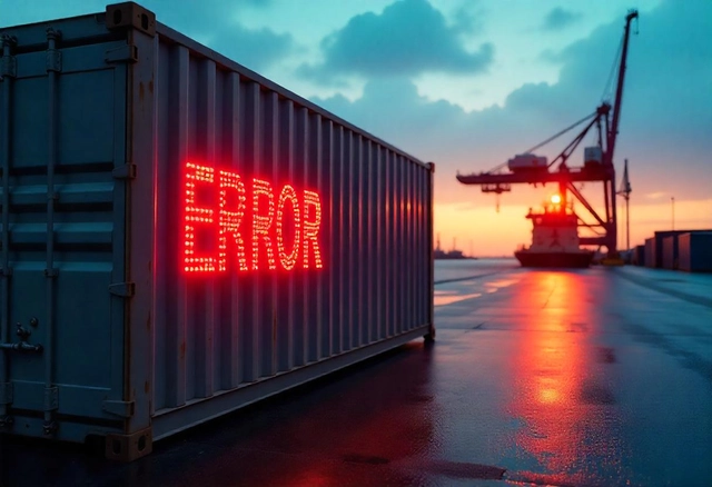 error on container